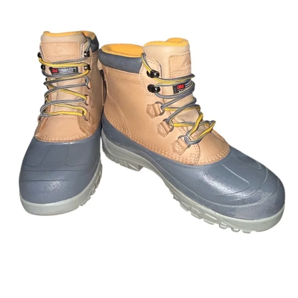 OZARK TRAIL 3M Thinsulate Insulated‎ Leather Duck Boots Waterproof | Men's 10